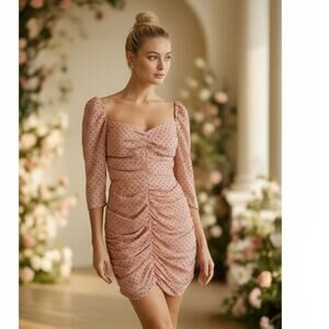 Mestiza New York Francesca Mini Dress 4 Pink NEW